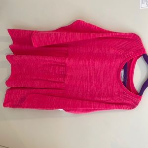 Pink lightweight long sleeve dress